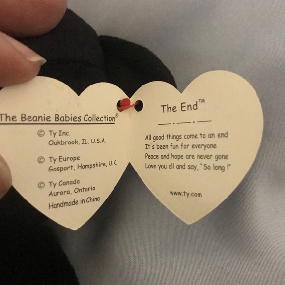 RARE Ty The End Beanie Baby & McDonald’s Teenie Baby - Picture 3 of 9